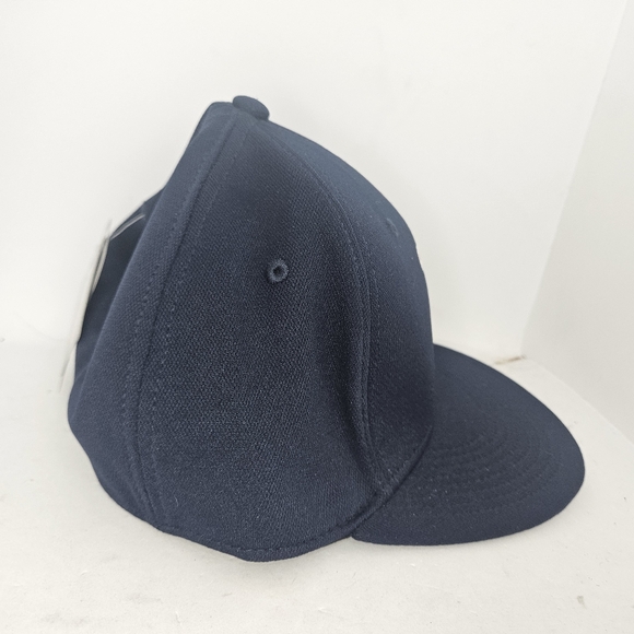 NWT Boston Red Sox Flat Hat MLB OC Sports Q3 Blue w/ Red B Logo Cap M/L. Hat is - Picture 4 of 12